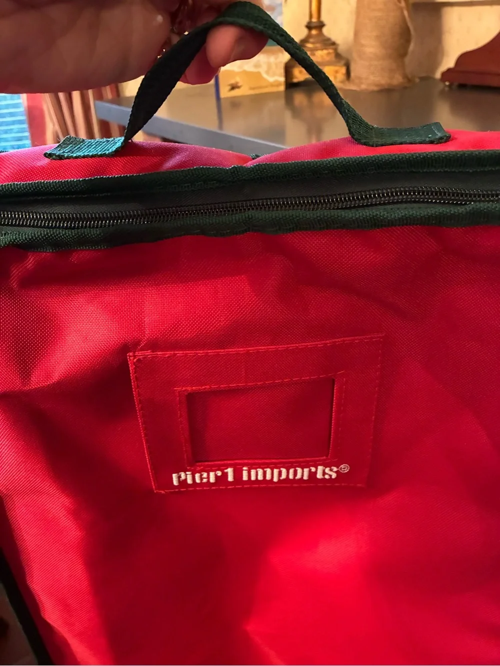 Pier 1 bright red